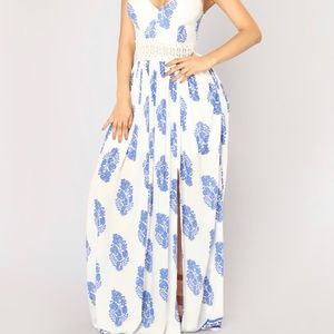 Fashion Nova Holy Slit Maxi Dress